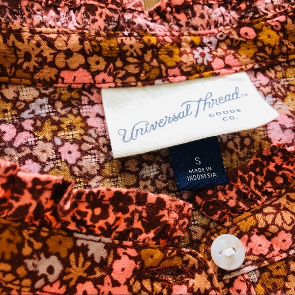 Universal Thread Floral Rust Dress - Picture 9 of 10